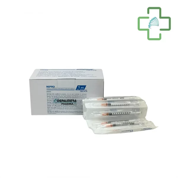 Jeringa 3CPO Nipro Tub. 1mL 25G - Paquete de 100 Unidades