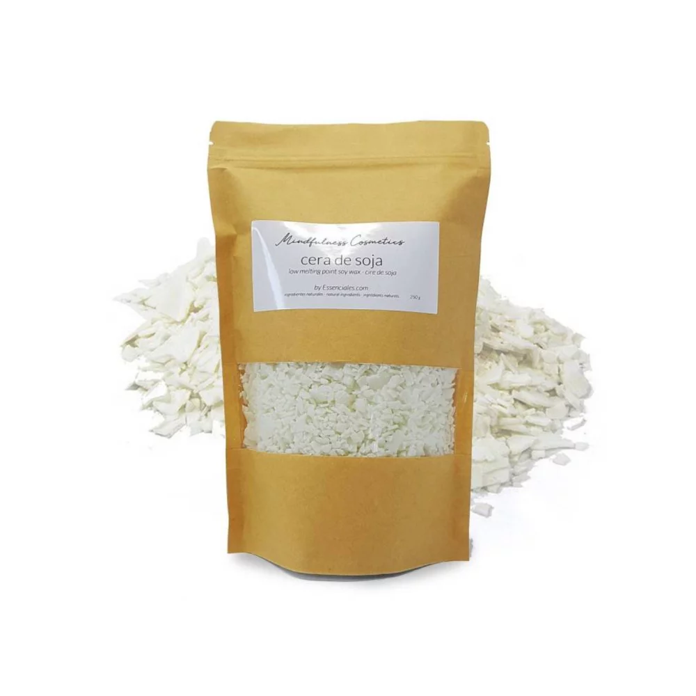 Cera de soja ecológica en escamas , ideal para velas y cosmética natural.