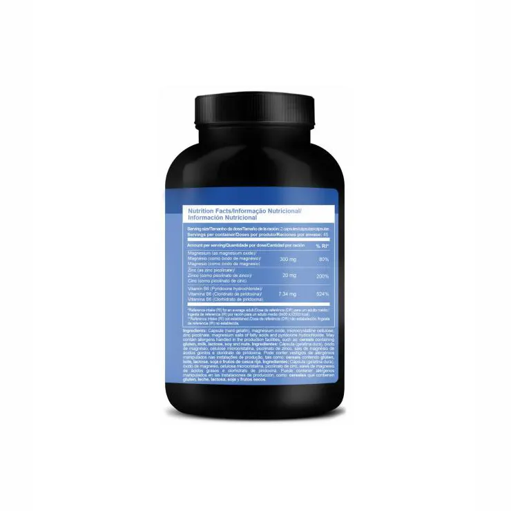ZMB6 90 Cápsulas, suplemento para la recuperación muscular y el equilibrio hormonal.