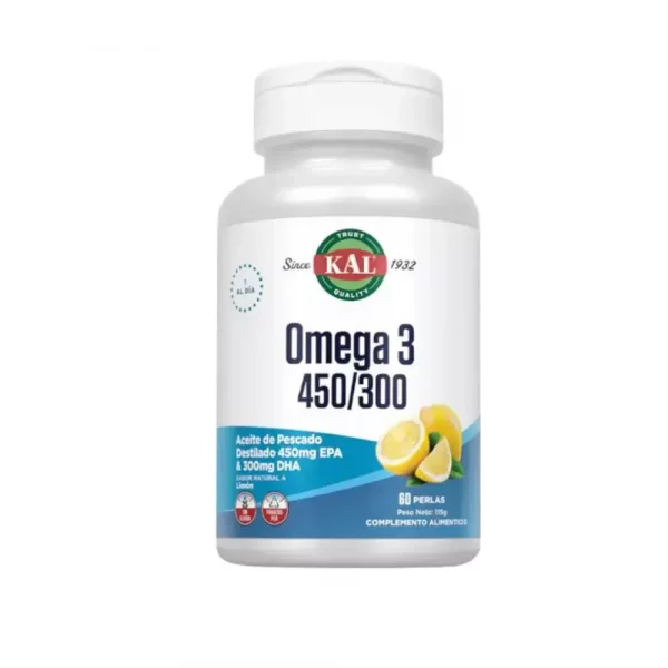 Omega 3 450/300 sin gluten – 60 perlas | Ácidos grasos esenciales