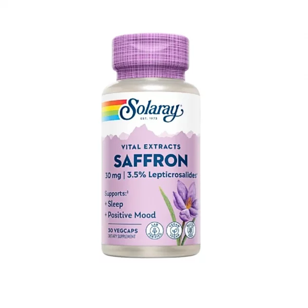 Saffron de Solaray con Affron para el estado de ánimo y bienestar emocional