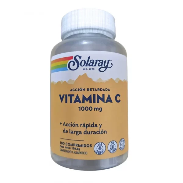 Bote de Vitamina C Solaray 1000 mg – 30 comprimidos