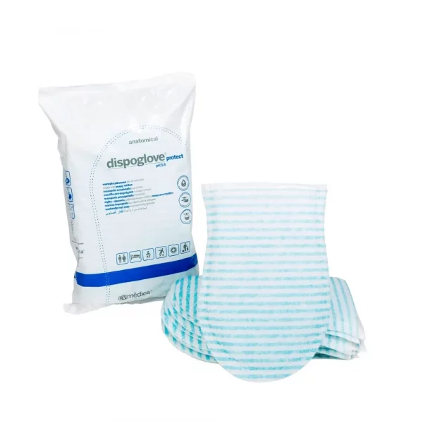 Manopla Jabonosa Desechable Dispoglove CV Médica para higiene corporal sin aclarado