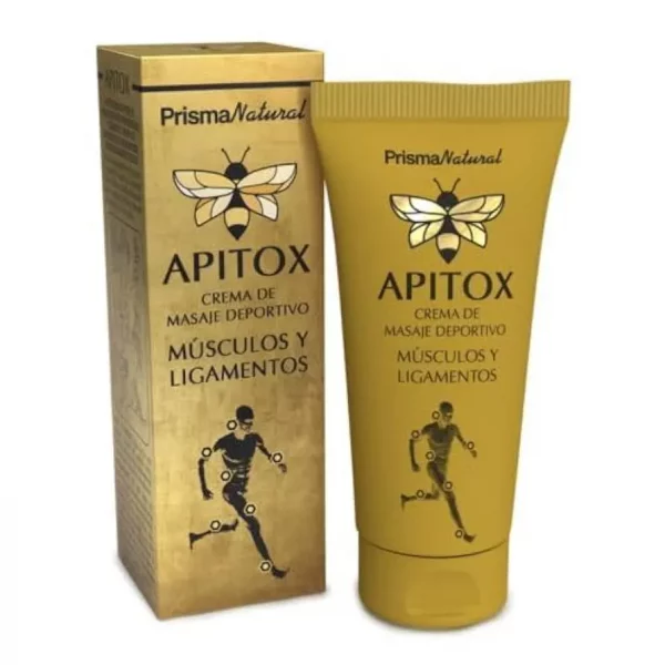 Apitox Prisma Natural 60 ml – Crema de masaje deportivo con veneno de abeja para músculos y ligamentos