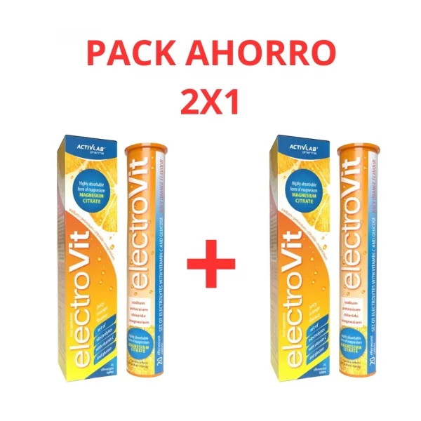 ElectroVit Naranja Activlab Pack 2 unidades – Suplemento de electrolitos