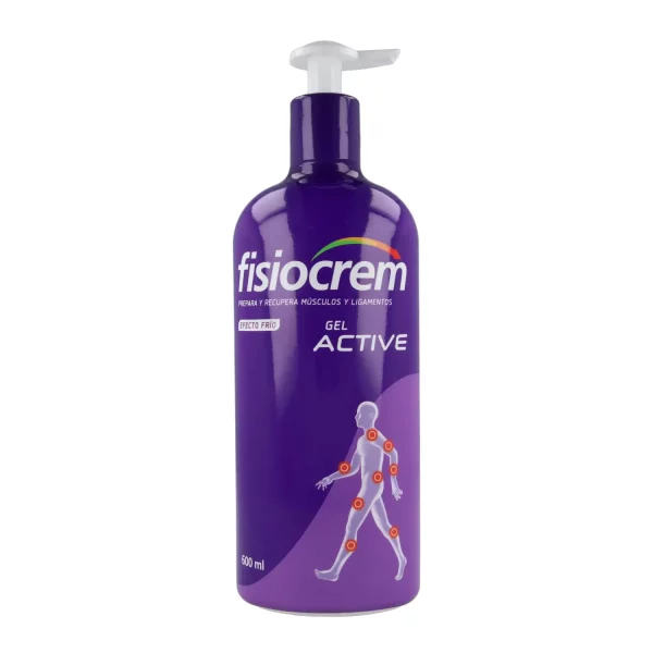 Fisiocrem Gel Active 600 ml – Crema profesional para masaje muscular