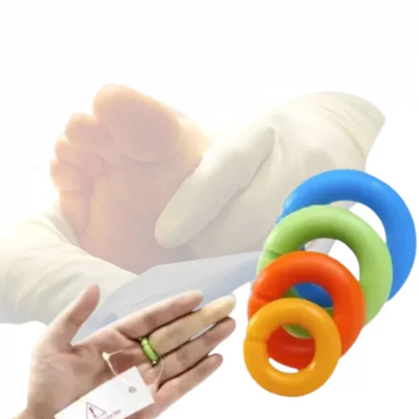 Anillo torniquete de colores para podología – Reutilizable, no estéril