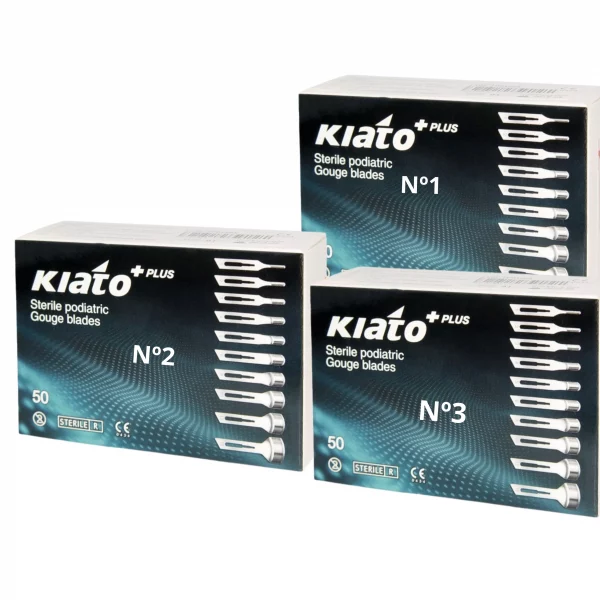 Gubias estériles desechables Kiato nº 1, 2 y 3 – Caja 50 unidades