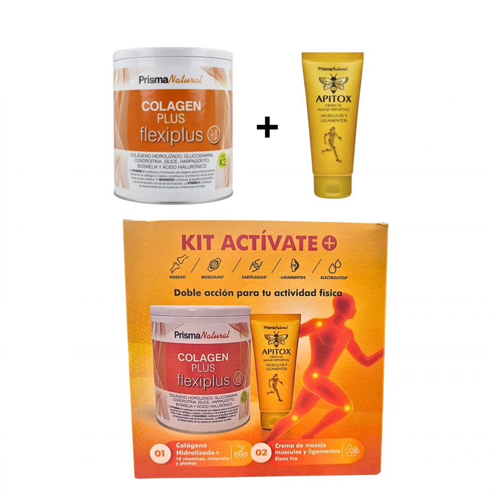 Kit Activate Prisma Natural – Colágeno hidrolizado con vitaminas y crema efecto frío para músculos y ligamentos