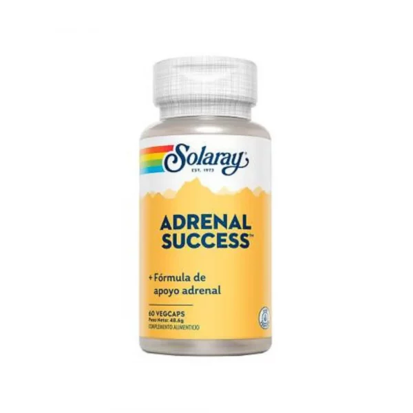 Solaray Adrenal Success 60 VegCaps – Suplemento adaptógeno natural para estrés y energía