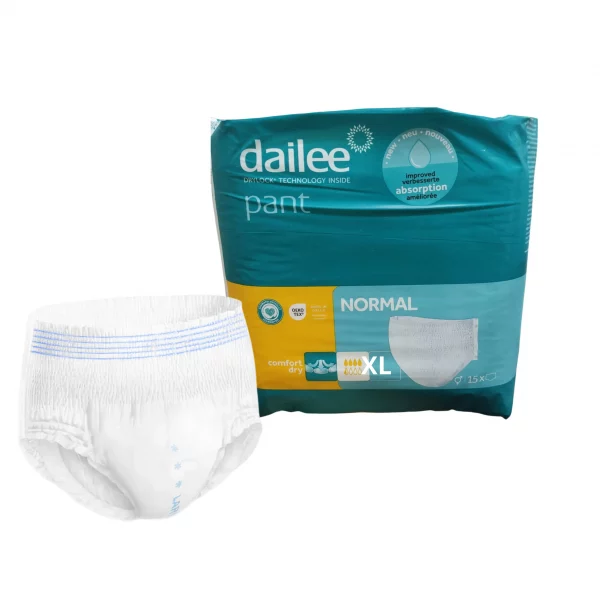 Braga pañal XL Dailee Pant Normal – ropa interior desechable para incontinencia y uso sanitario