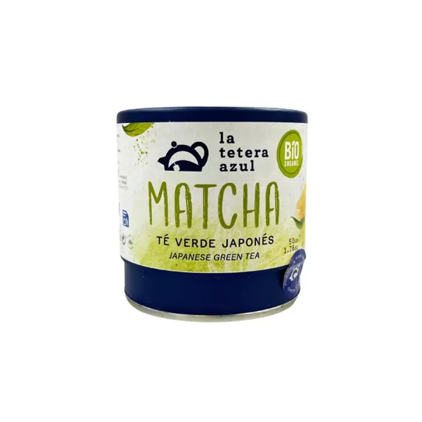 Matcha Té Verde Japonés ECO La Tetera Azul 50 g, té ecológico premium de origen Japón