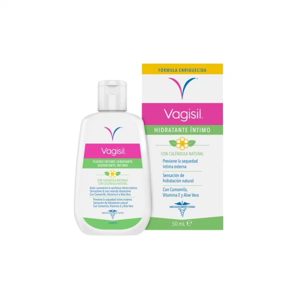 Vagisil Hidratante Íntimo con Camomila y Aloe 50 ml – Gel hidratante para piel sensible