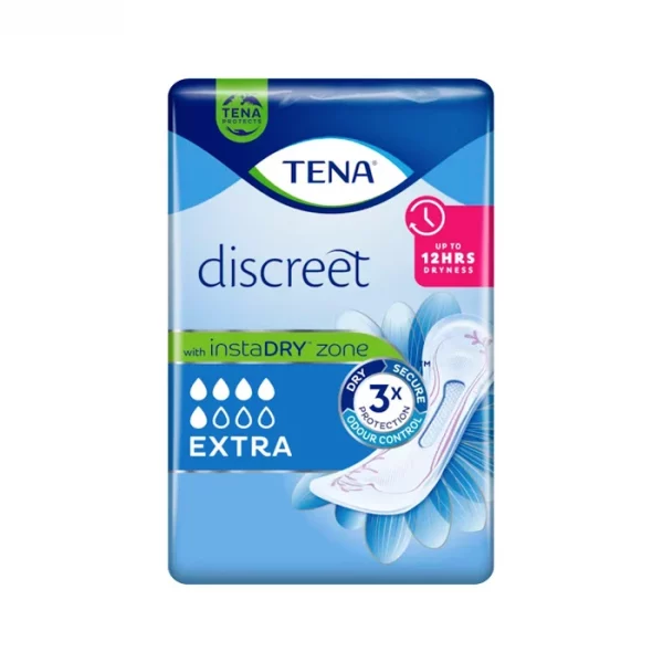 TENA Discreet Extra 20 unidades – Compresas femeninas para pérdidas moderadas de orina