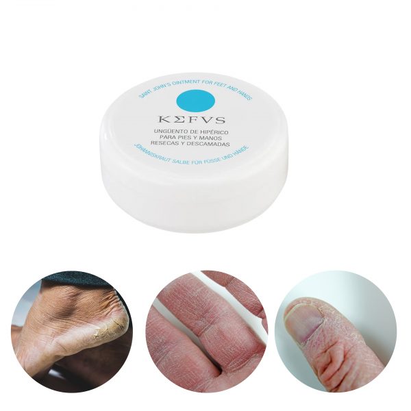Ungüento Hipérico para pies y manos Kefus 50ml reparador de grietas
