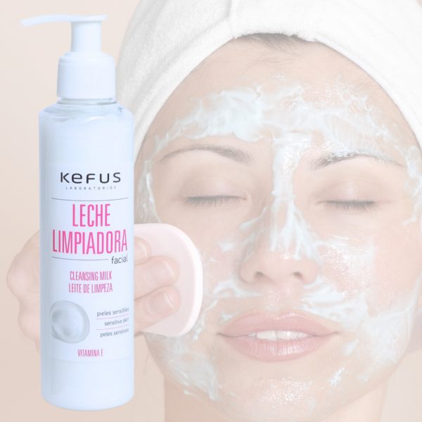 Leche Limpiadora Facial Kefus 200ml limpieza profunda profesional