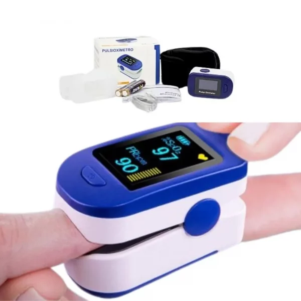 Pulsioxímetro digital de dedo para SpO₂ y pulso