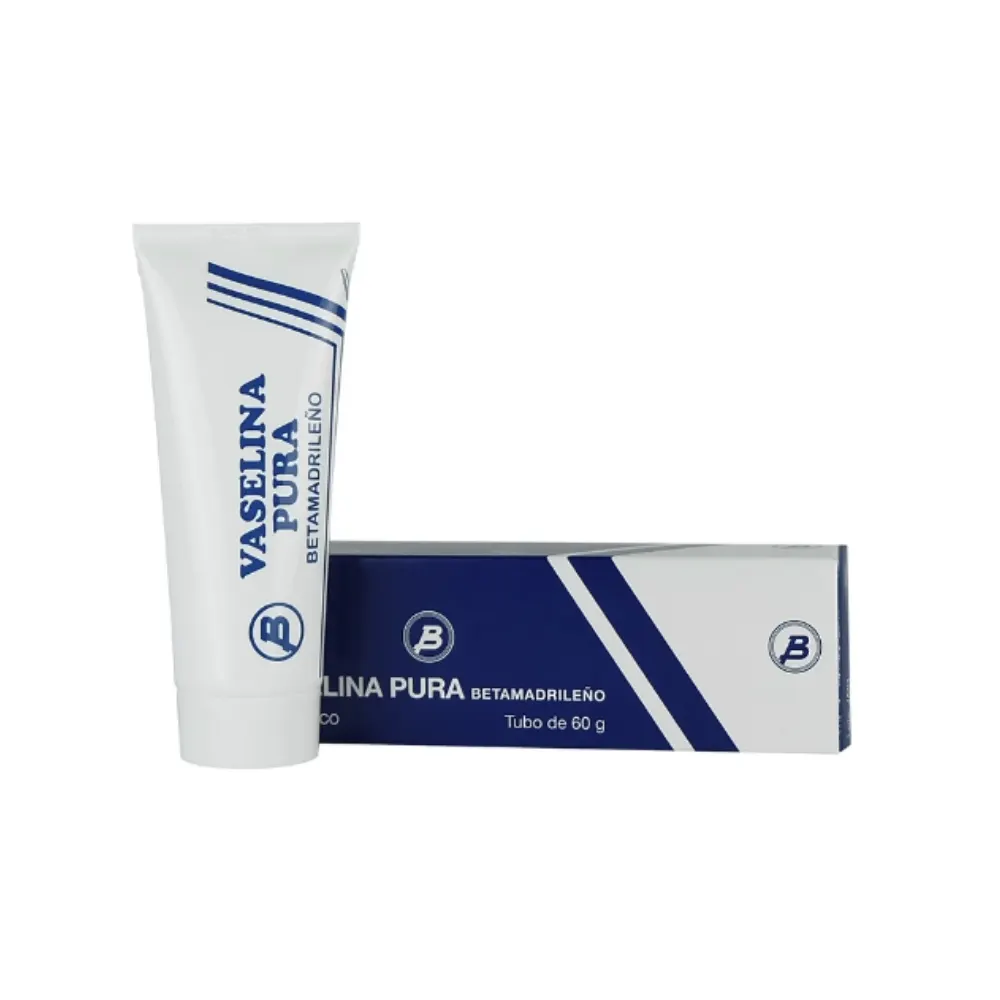 Vaselina Pura Betafar de 60g para protección y cuidado de la piel.