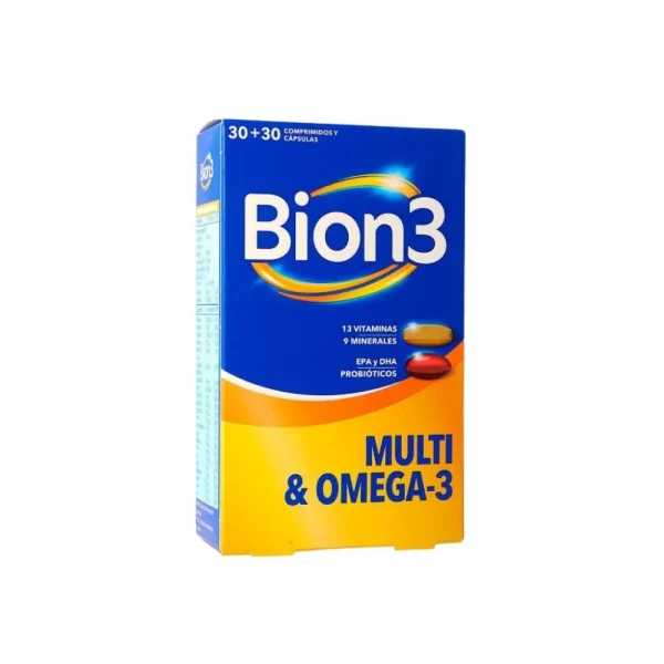 BION3 MULTI & OMEGA-3 envase 30 comprimidos y 30 cápsulas