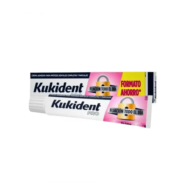 Crema adhesiva Kukident Pro Neutro 70g fijación extra fuerte todo el día