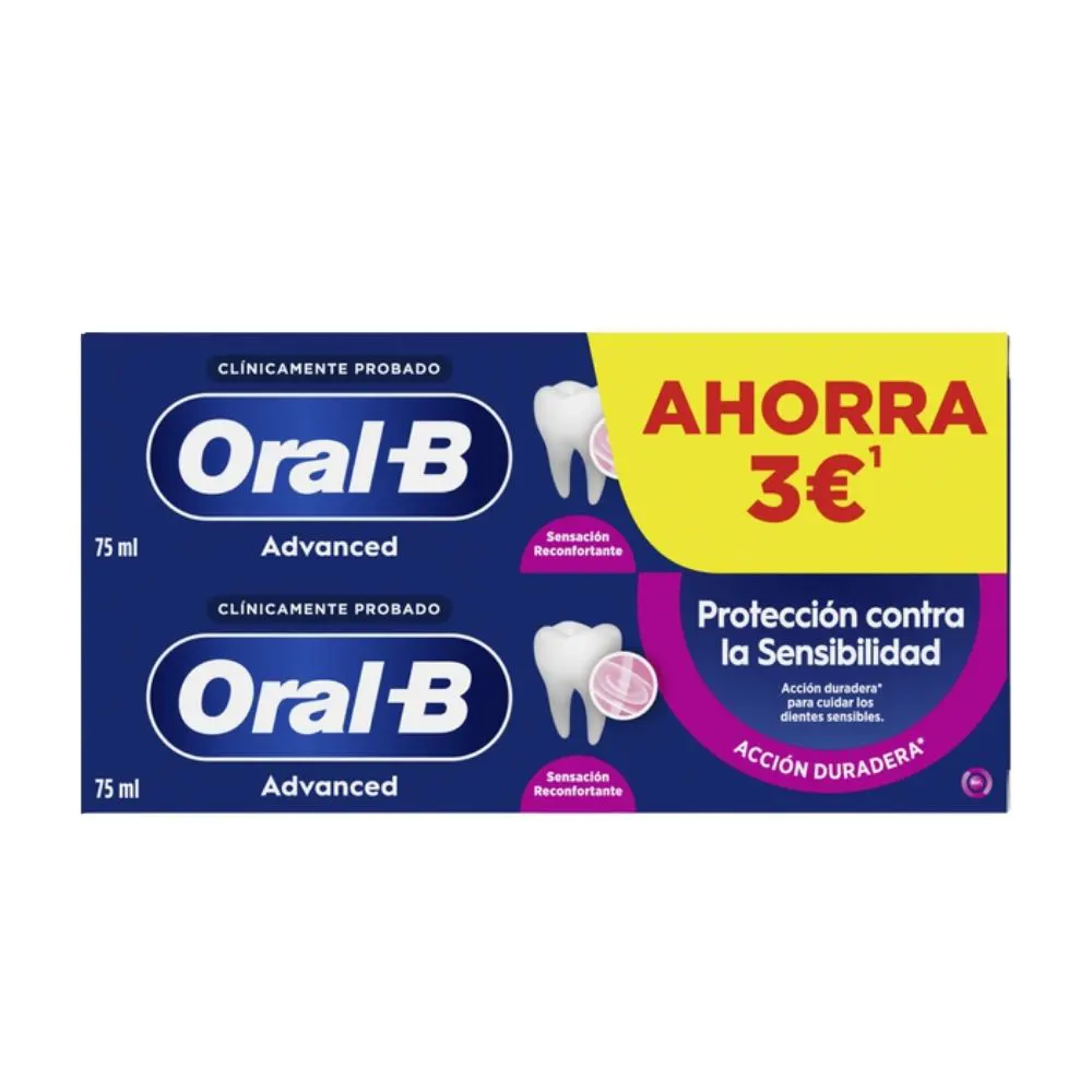 Pack ahorro duplo de pasta de dientes Oral B Sensibilidad y Encias dos unidades de 75 ml