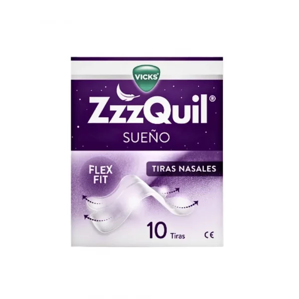ZzzQuil tiras nasales sueño 10 unidades