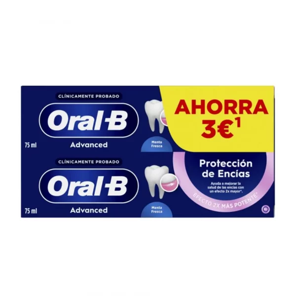 Oral-B protección encías duplo 2x75 ml pasta dental
