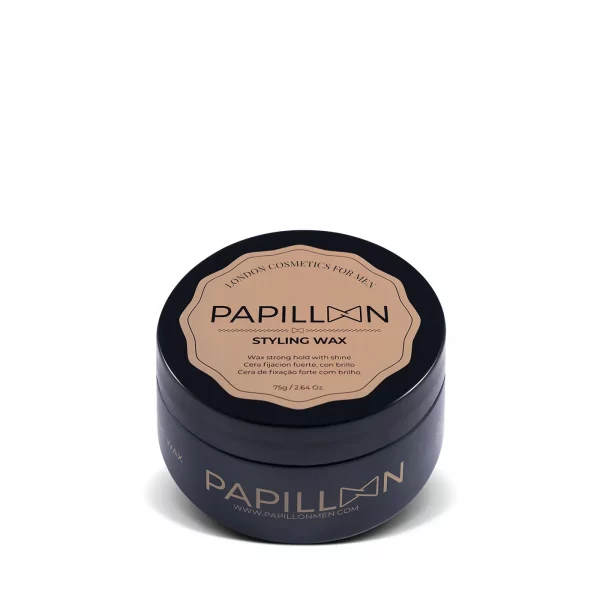 Tarro de cera para el pelo Papillon Styling Wax de 75 gramos para definicion y control