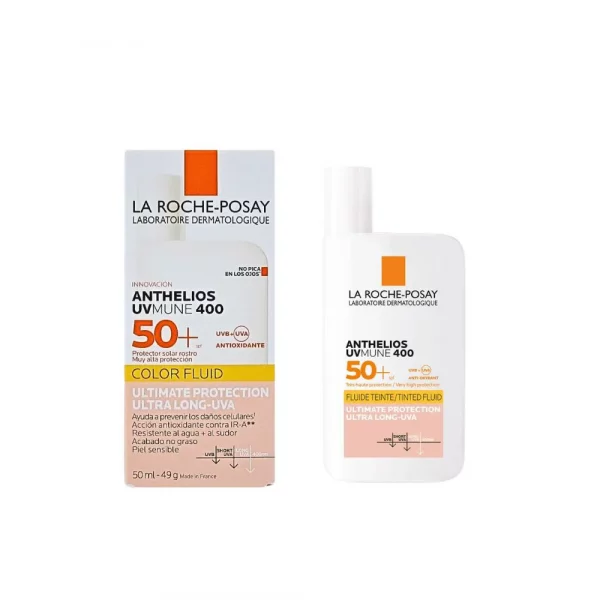Anthelios UVMUNE 400 Fluido Invisible con Color SPF50+ La Roche-Posay 50ml.