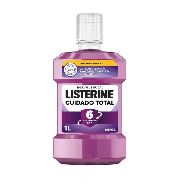 Enjuague bucal Listerine Cuidado Total 1 litro formato ahorro