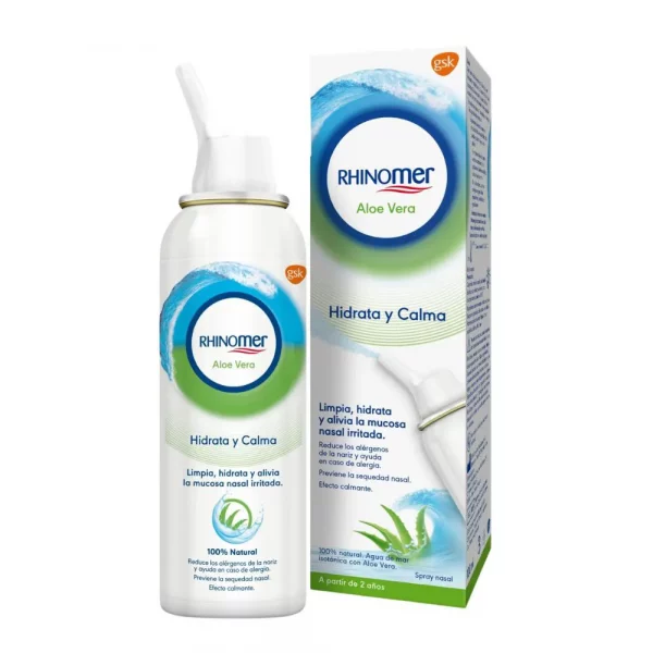 Rhinomer Aloe Vera Spray 100 ml para limpieza e hidratación nasal