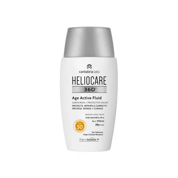 Heliocare 360º Age Active Fluid Protec fluido facial SPF50+ anti-edad