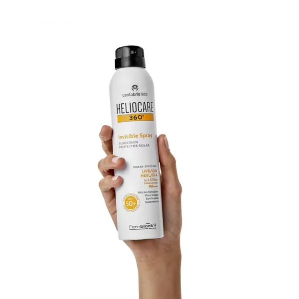 Heliocare 360º SPF50+ Invisible Spray protección solar corporal transparente