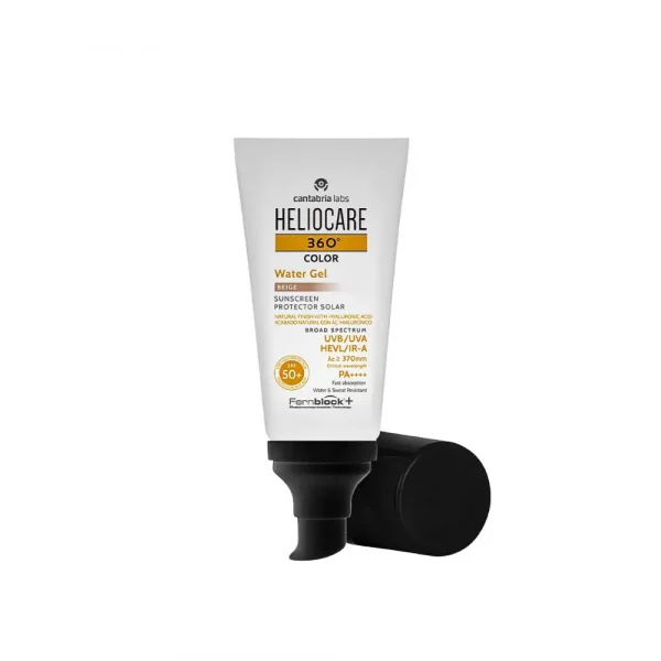 Heliocare 360º SPF50+ Water Beige fluido facial protección solar tono beige natural
