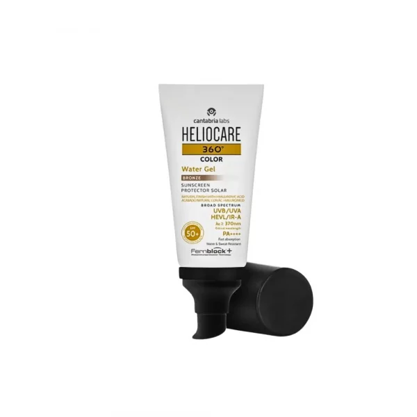 Heliocare 360º SPF50+ Water Bronze fluido facial protección solar con efecto bronceado
