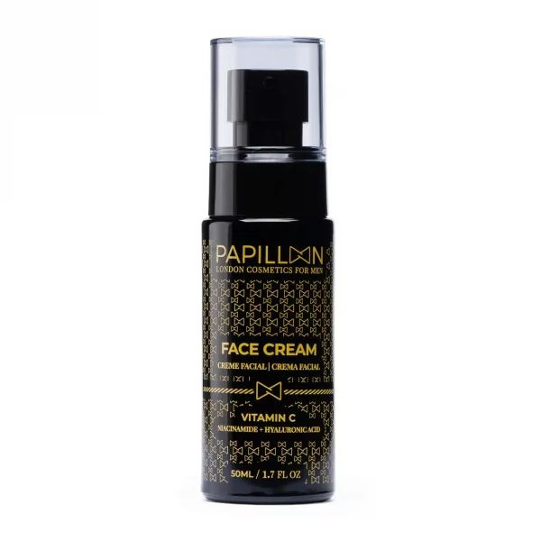 Frasco de crema facial con vitamina C Papillon Vit C de 50 ml iluminadora