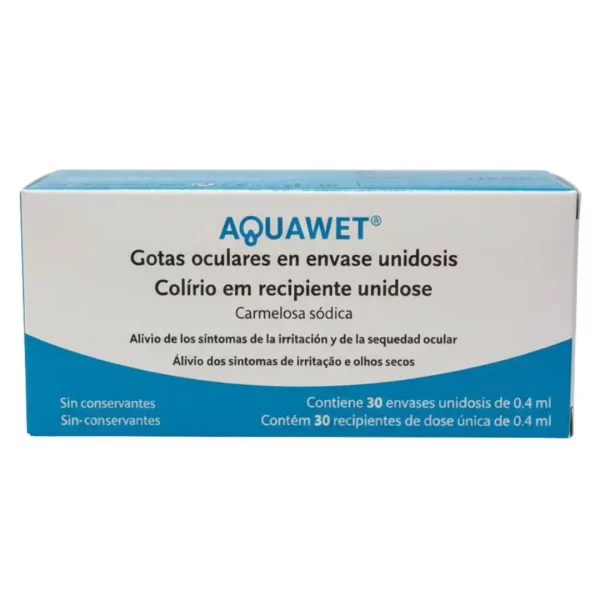 Aquawet gotas oculares Tiedra hidratación ojo seco