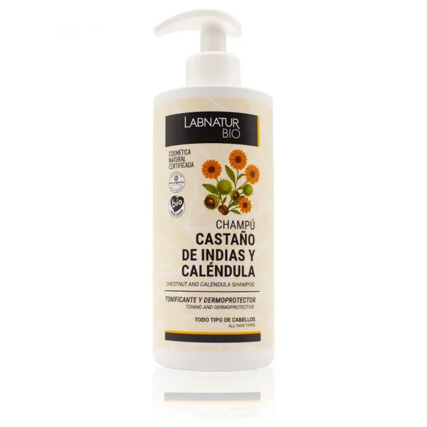 Champú Tonificante Castaño de Indias y Caléndula Bio Labnatur 450 ml